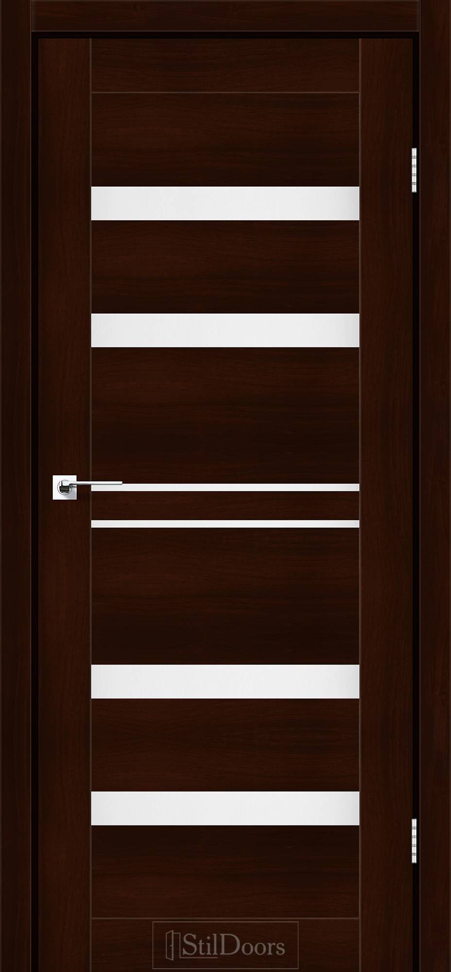 Міжкімнатні двері StilDoors Куба біле дерево сатін BLK