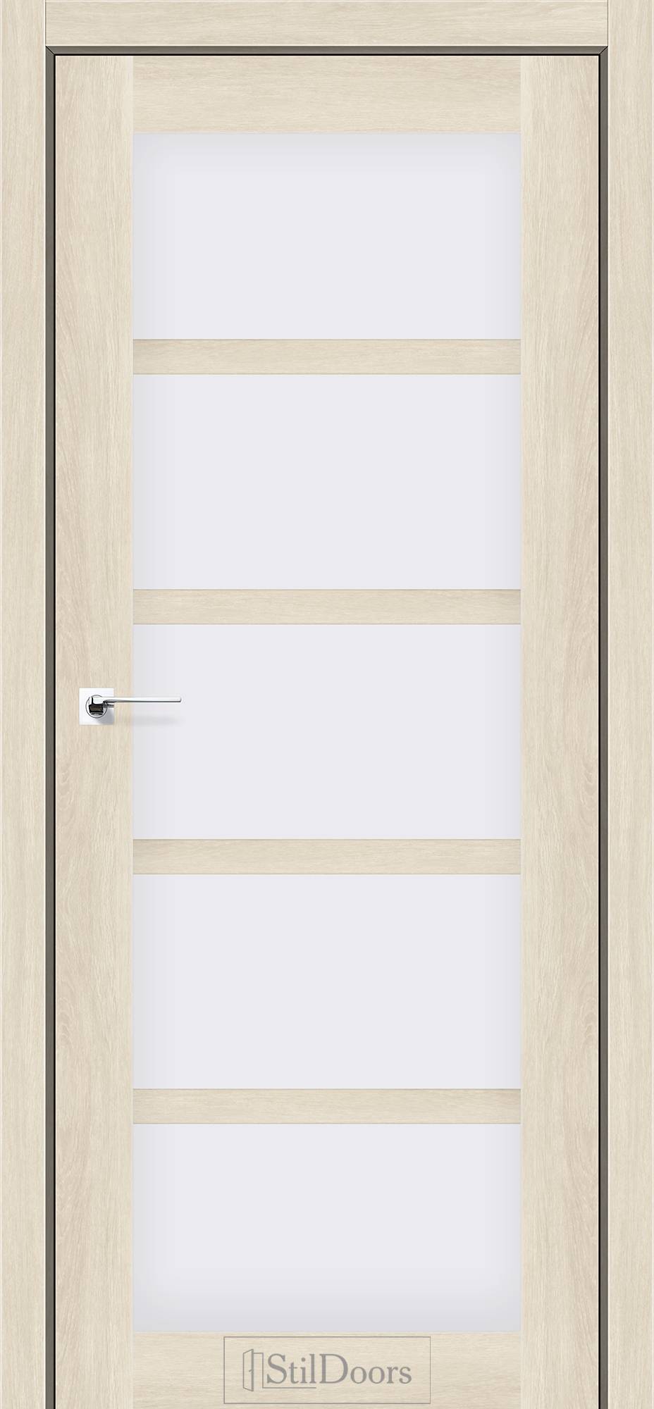 Міжкімнатні двері StilDoors Гамлет італійський горіх скло сатін