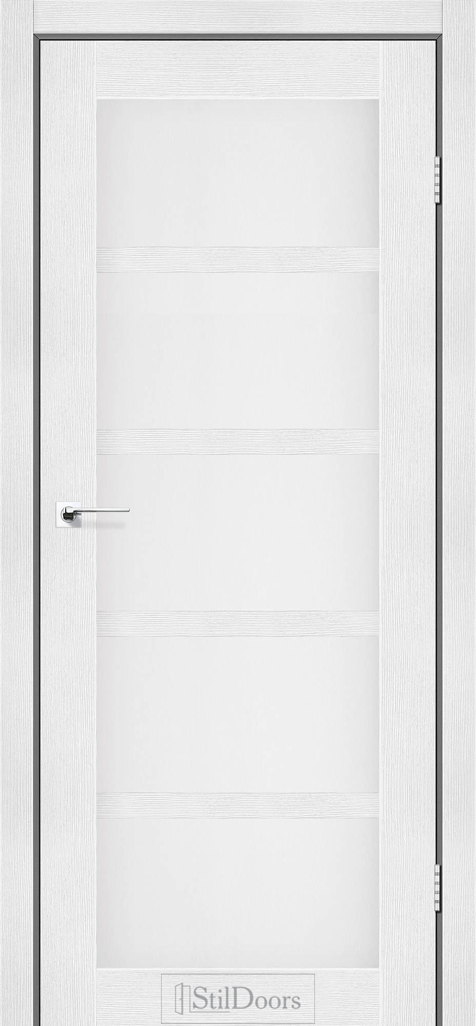 Міжкімнатні двері StilDoors Гамлет італійський горіх скло сатін
