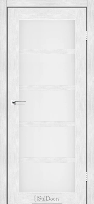 Міжкімнатні двері StilDoors Гамлет італійський горіх скло сатін