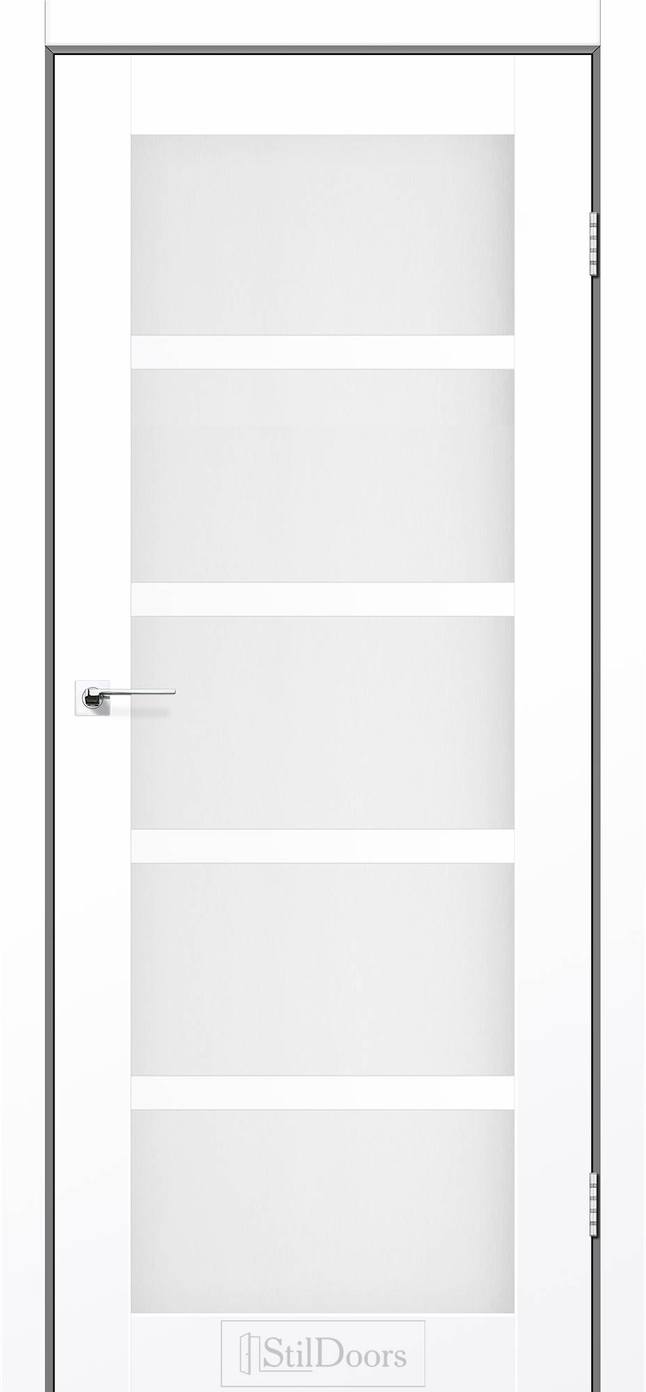 Міжкімнатні двері StilDoors Гамлет італійський горіх скло сатін