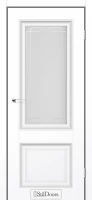 Міжкімнатні двері StilDoors Кароліна білий матовий малюнок