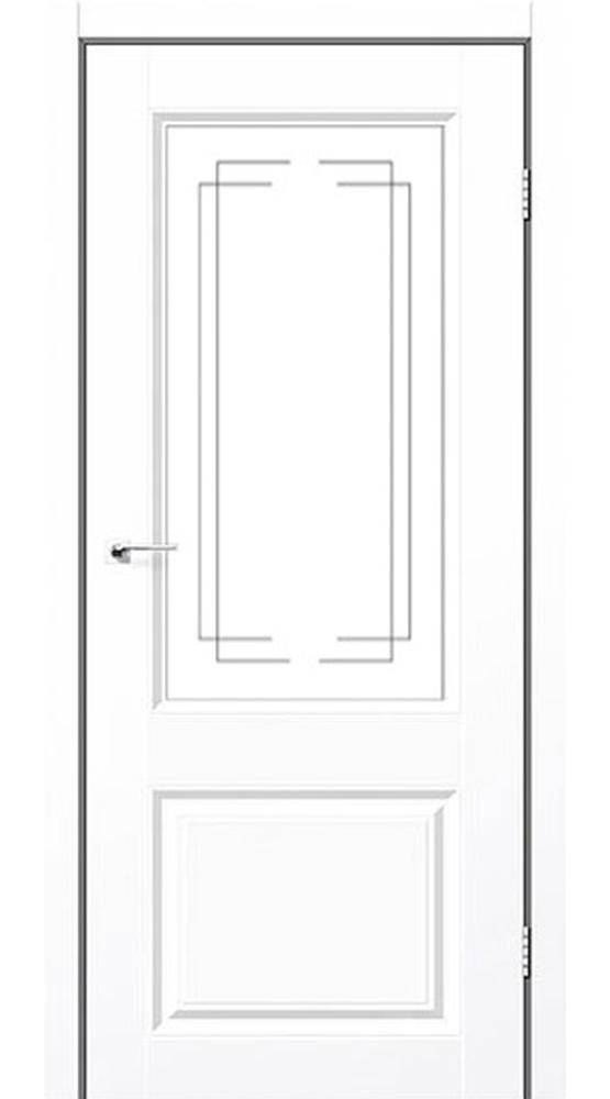 Міжкімнатні двері StilDoors Кароліна білий матовий малюнок