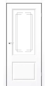Міжкімнатні двері StilDoors Кароліна білий матовий малюнок