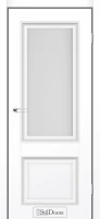 Міжкімнатні двері StilDoors Кароліна білий матовий глухе сатін