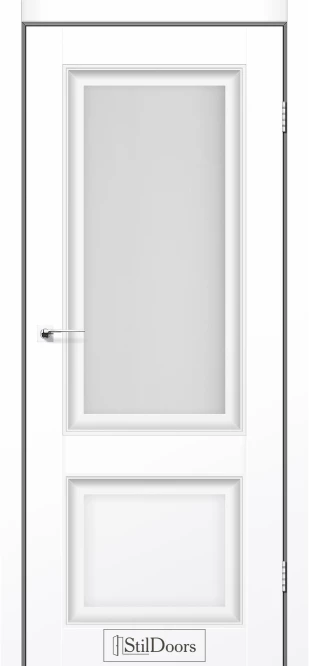 Міжкімнатні двері StilDoors Кароліна білий матовий глухе сатін