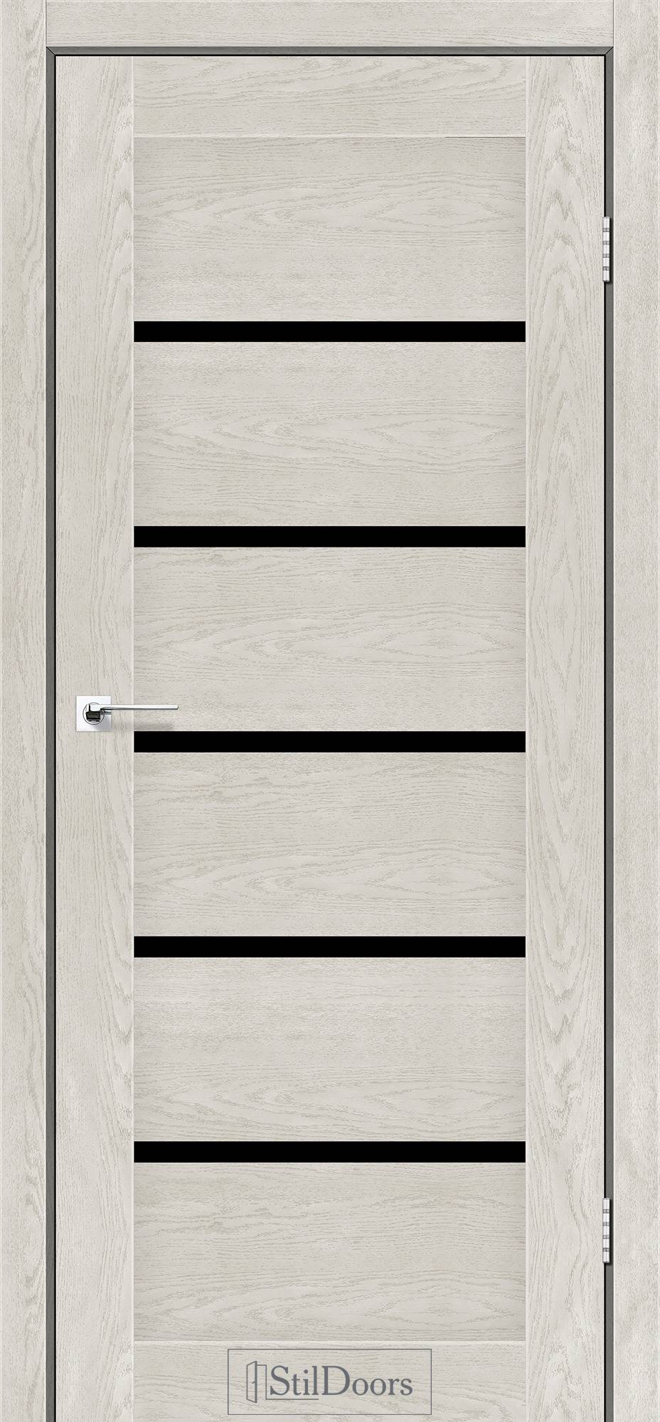 Міжкімнатні двері StilDoors LIMO Клен Молочний сатін BLK