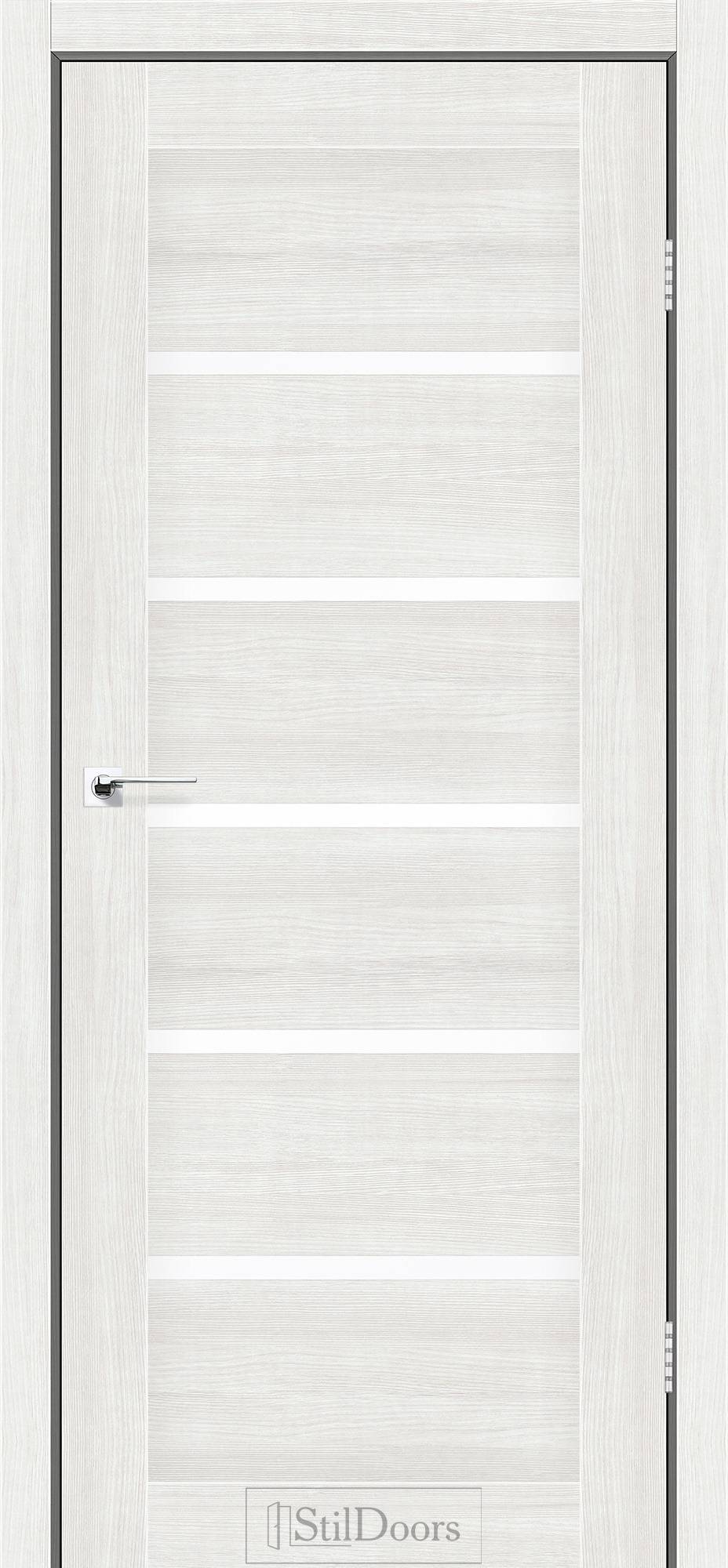 Міжкімнатні двері StilDoors LIMO Клен Молочний сатін BLK