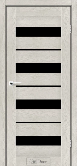 Міжкімнатні двері StilDoors DELA Клен Молочний сатін BLK