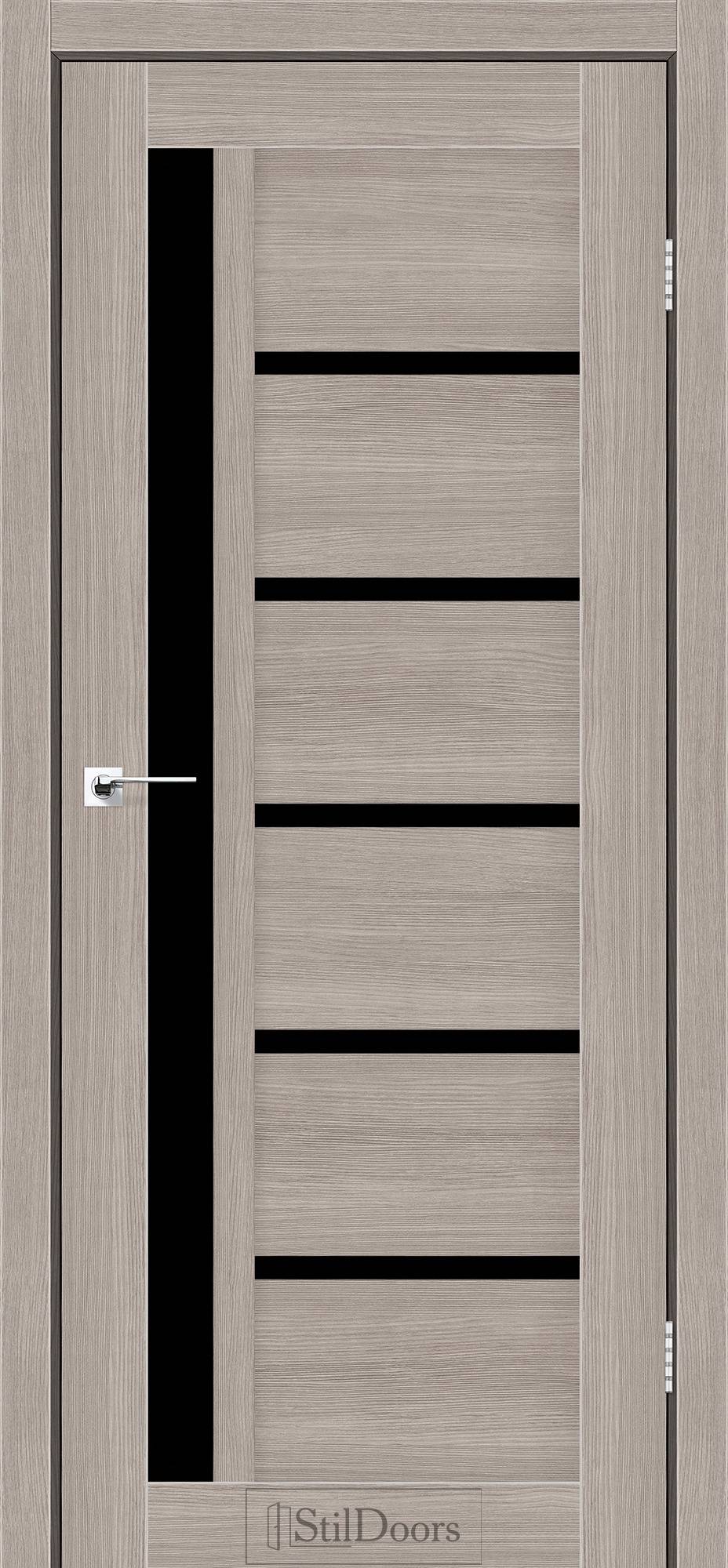 Міжкімнатні двері StilDoors NICE Капучино сатін BLK