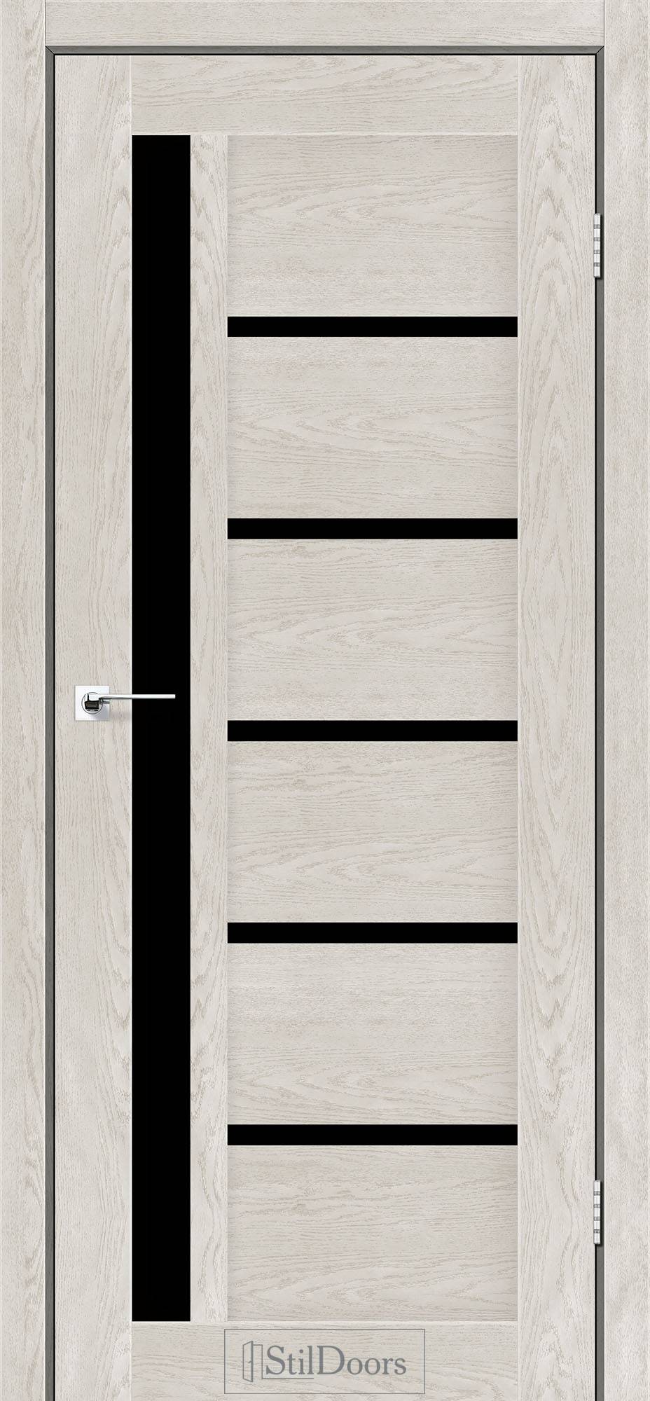 Міжкімнатні двері StilDoors NICE Капучино сатін BLK