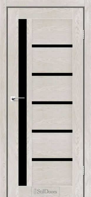 Міжкімнатні двері StilDoors NICE Капучино сатін BLK
