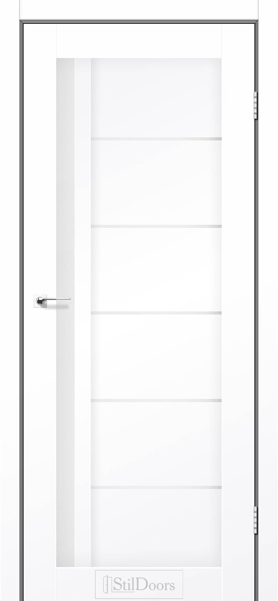 Міжкімнатні двері StilDoors Софія білий матовий скло сатін
