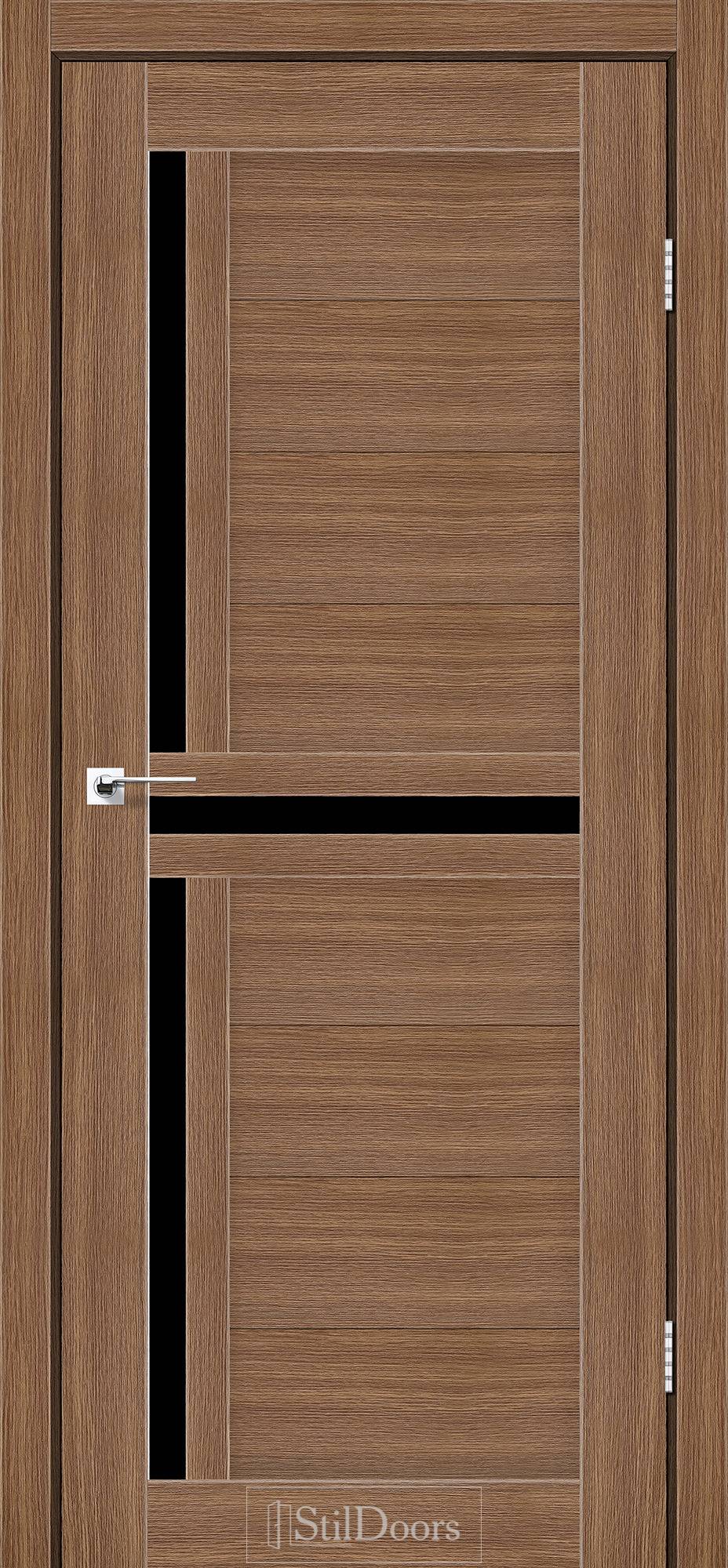 Міжкімнатні двері StilDoors Вест біле дерево сатін BLK