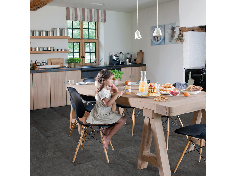 Вінілова підлога Quick-Step Ambient Click AMCL40035 Black slate