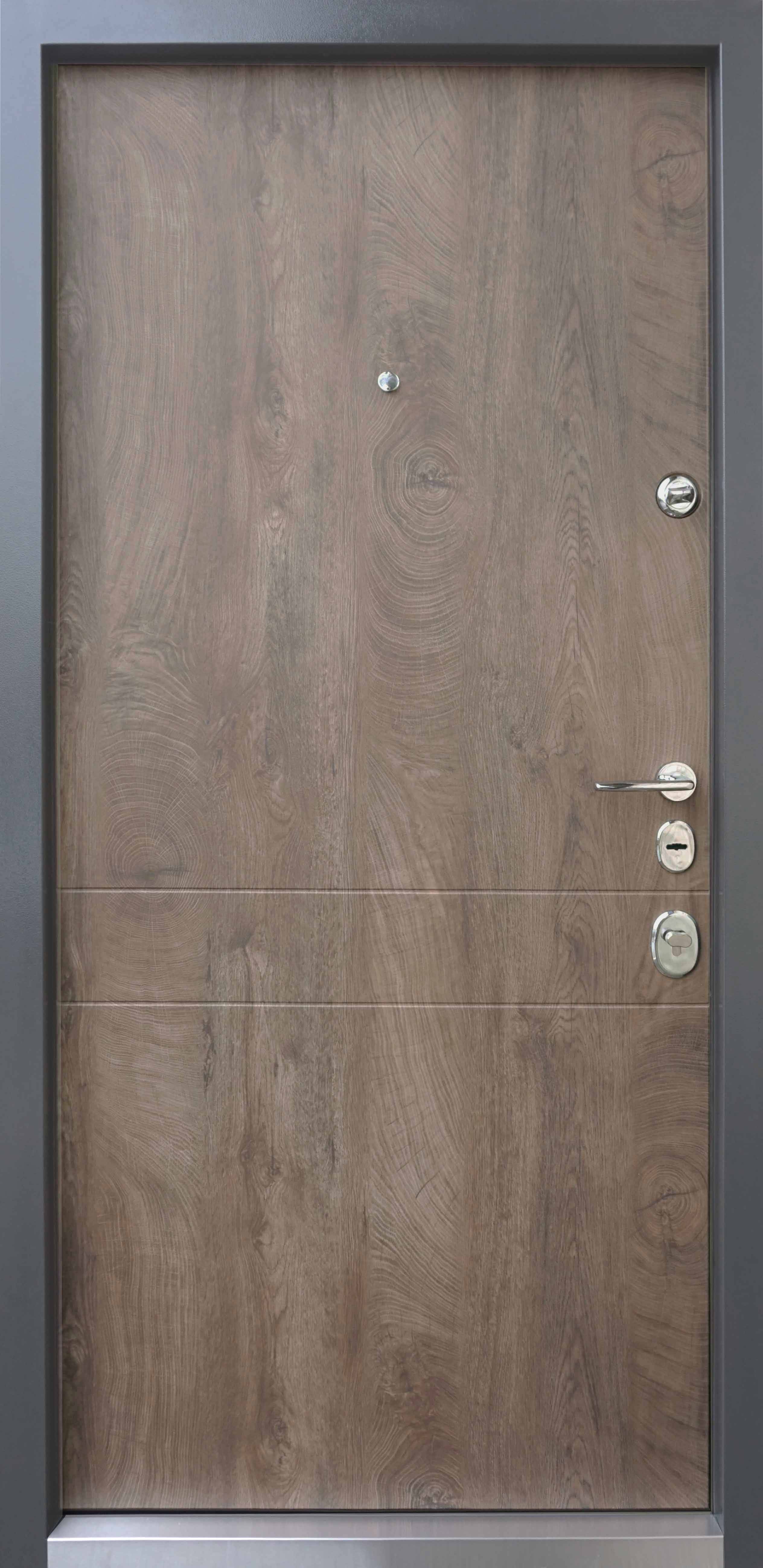 Вхідні двері Qdoors Авангард Франк-М Спіл Дерева Коньячний