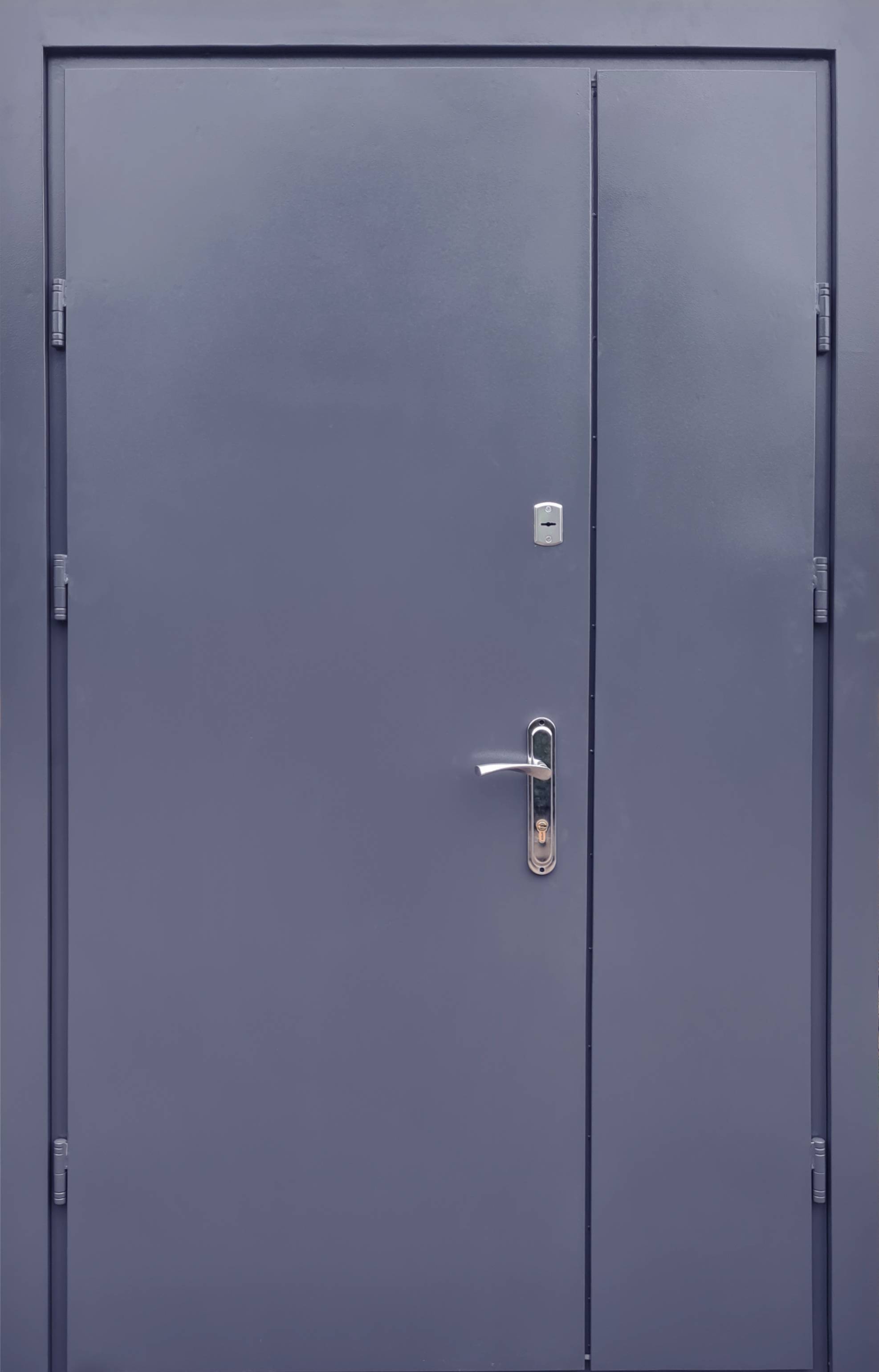 Вхідні двері Qdoors Метал / Метал Стандарт Плюс - Полуторні Антрацит