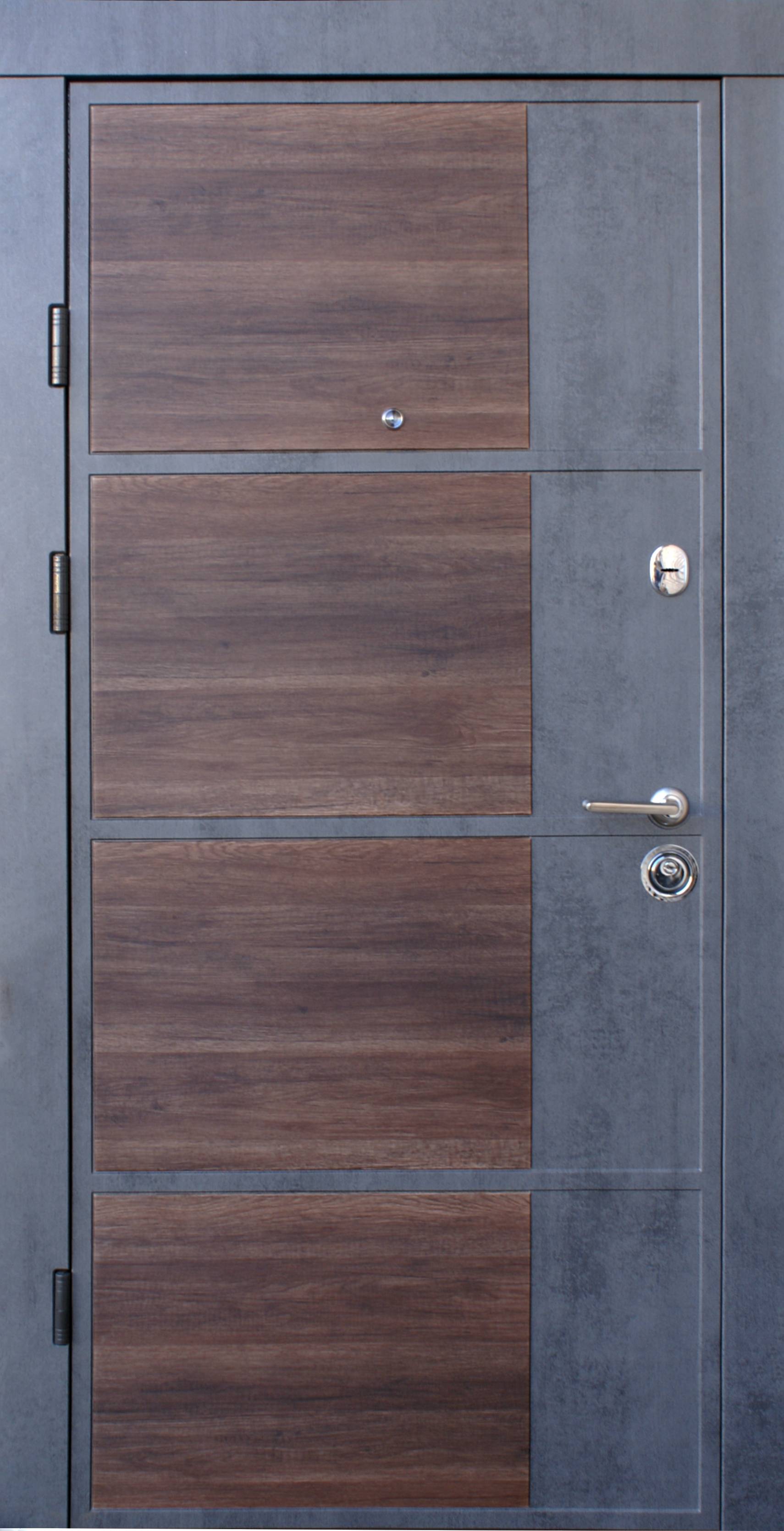 Входные двери Qdoors Премиум Бостон-М Бетон Темный Бетон Светлый