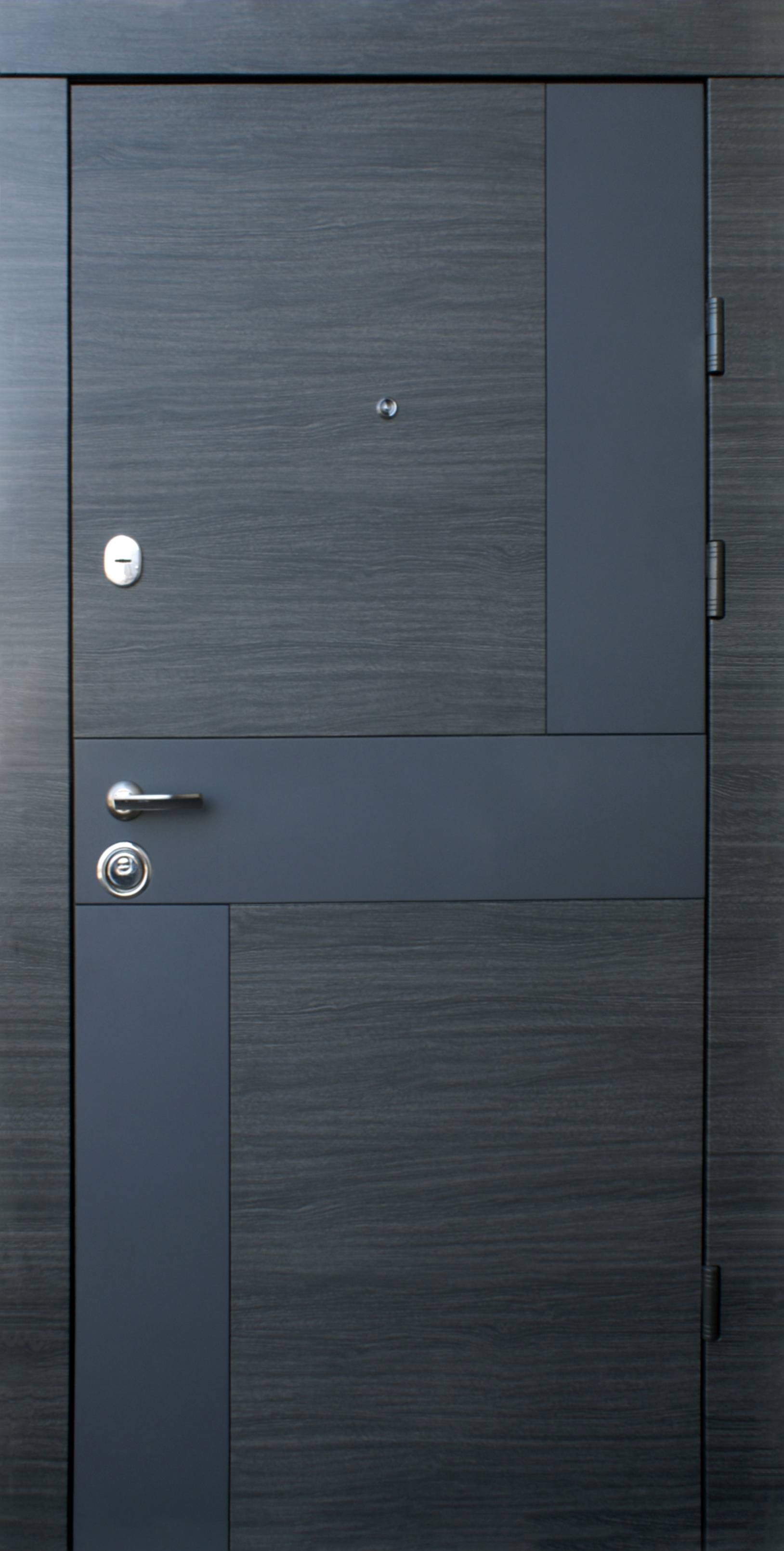 Входные двери Qdoors Премиум Стиль-М Венге Серый Горизонт АРТ Белое Дерево