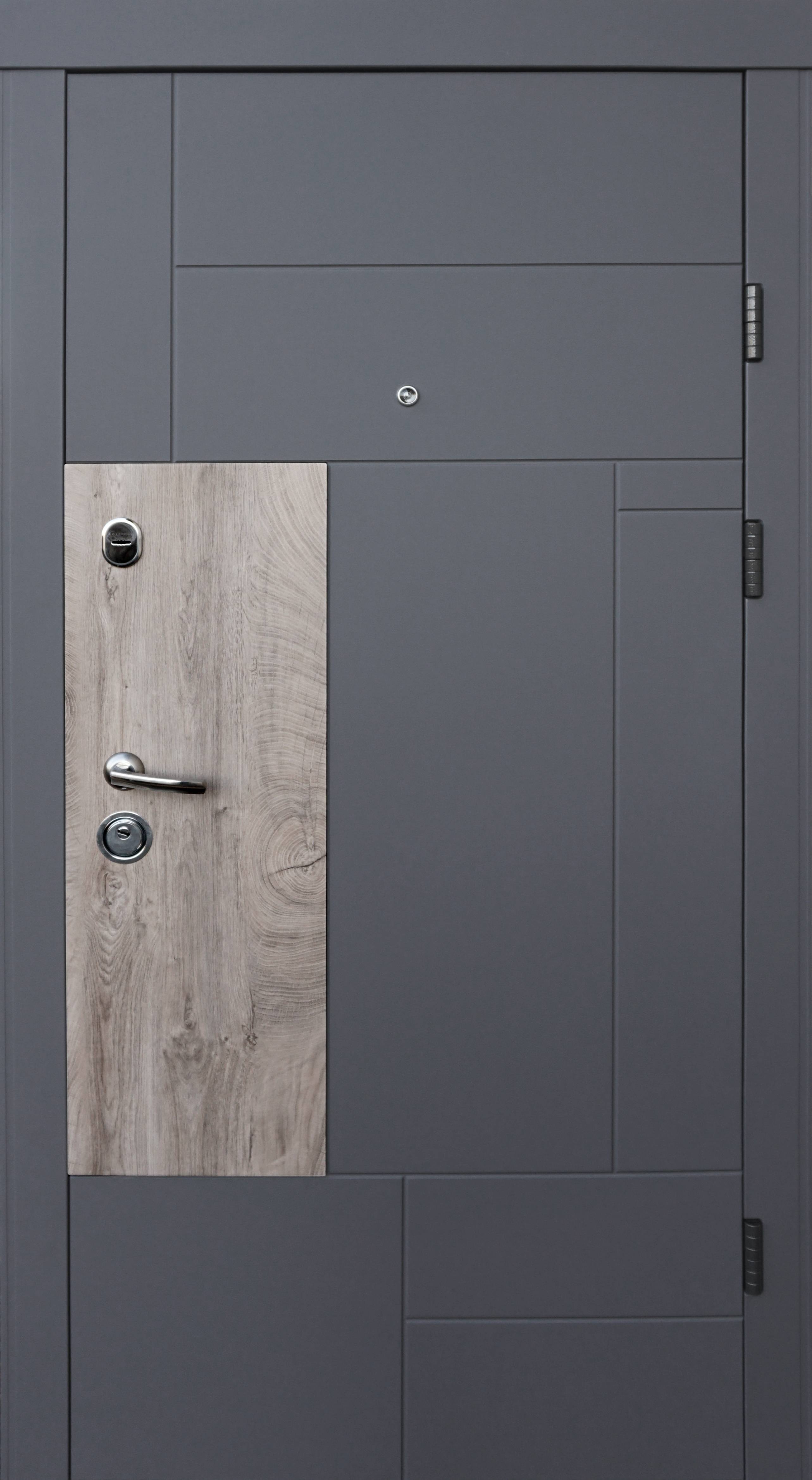 Входные двери Qdoors Ультра Прайм-М Элегант Серый Белый Супермат