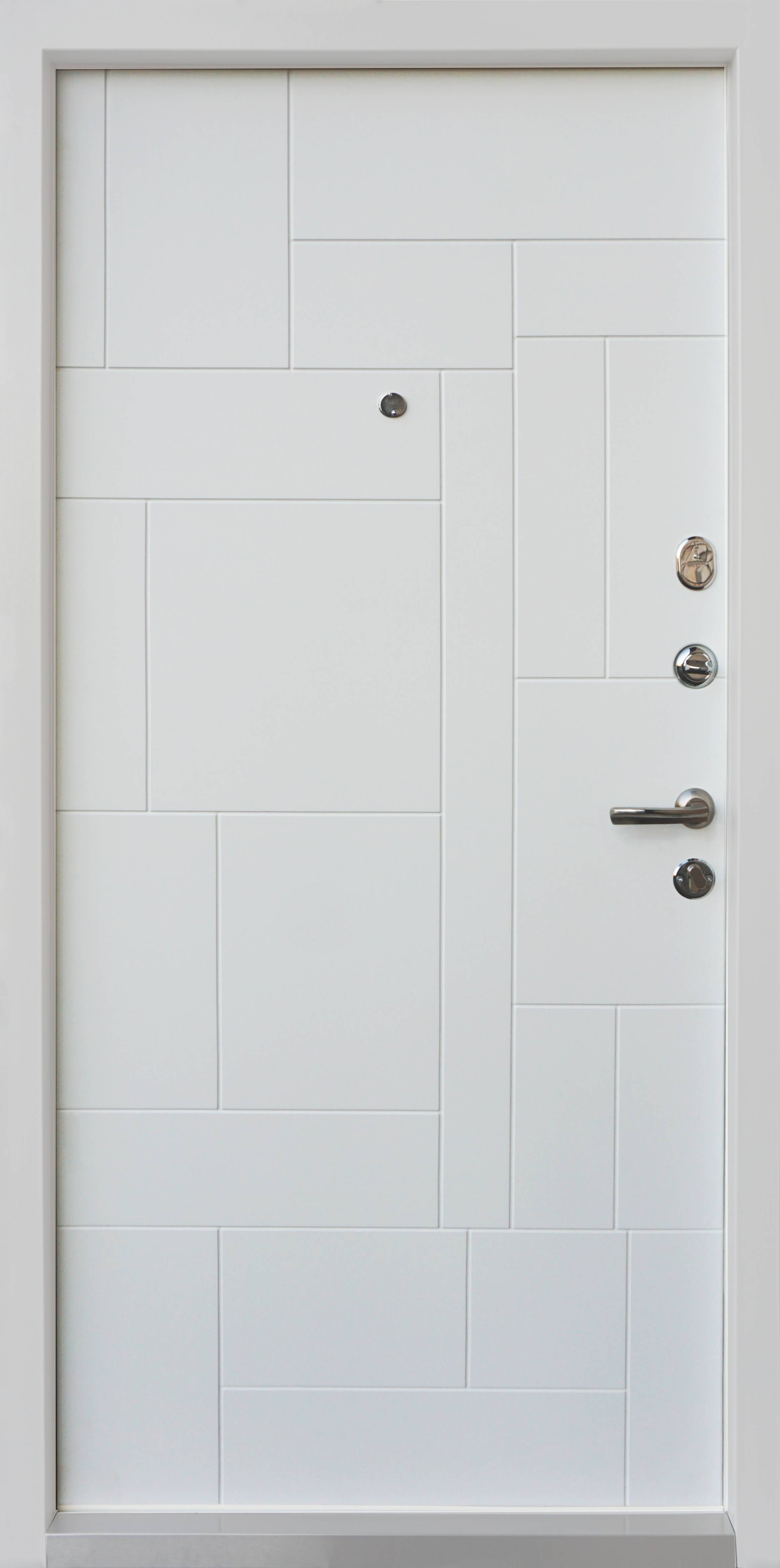 Входные двери Qdoors Ультра Прайм-М Элегант Серый Белый Супермат