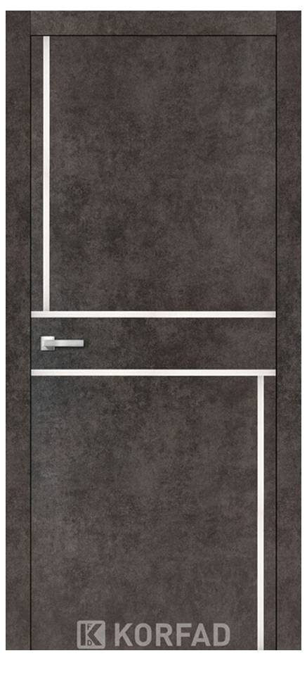 Двері міжкімнатні KORFAD, Aluminium Plato ALP-07