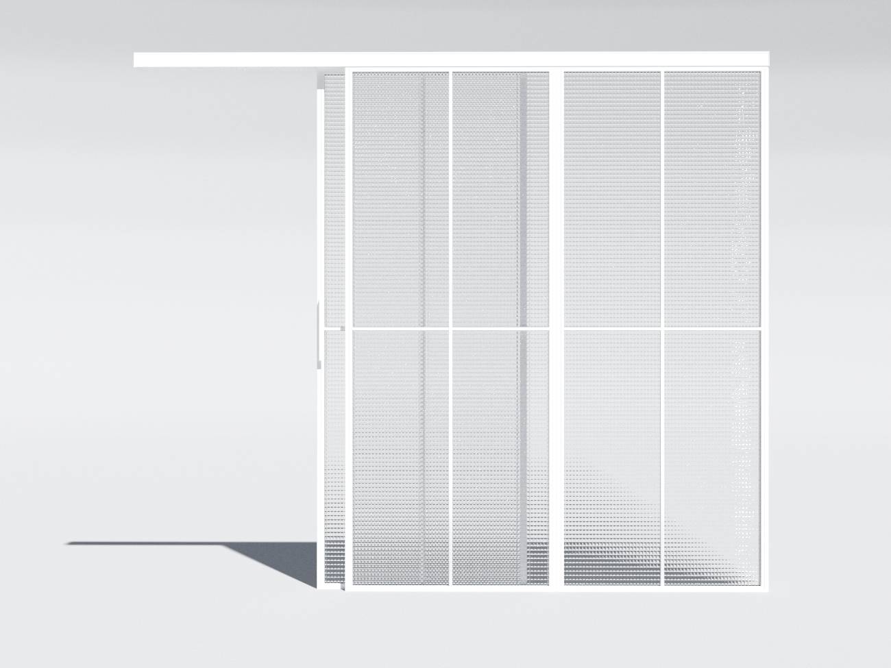 Міжкімнатна перегородка Svarg з двома розсувними дверима