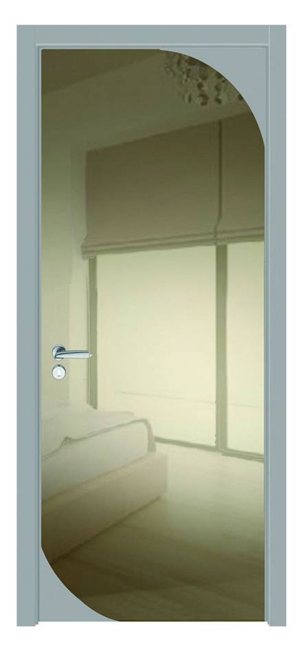 Межкомнатные двери Wake Wood Elizium VIP 02 (стекло или зеркало, шпон или мдф с радиусом)