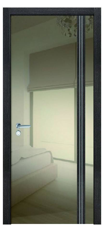 Межкомнатные двери Wake Wood Festa VIP 01 (стекло или зеркало декор - со вставками молдинга)