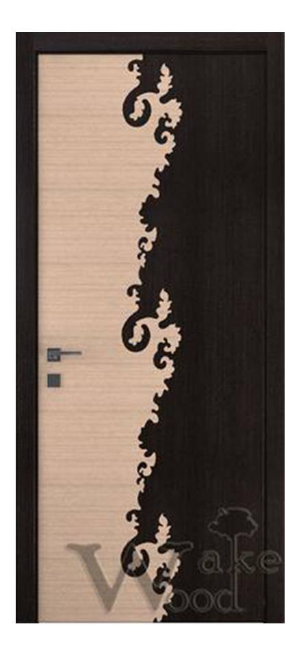 Межкомнатные двери Wake Wood Glamoure (инкрустация шпон)