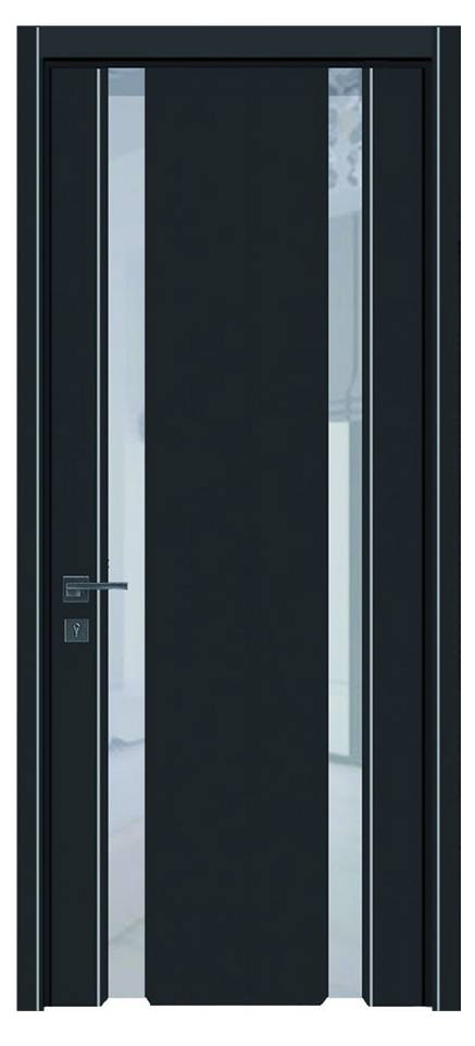 Межкомнатные двери Wake Wood Glass plus 01 (две полосы напросвет,молдинг)