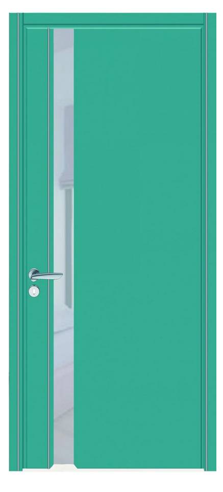 Міжкімнатні двері Wake Wood Glass plus 02 (одна смуга напросвіт, молдинг)