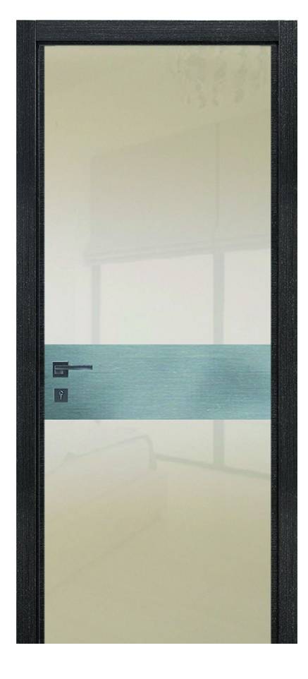 Межкомнатные двери Wake Wood Liberty 01 (стекло c нерж.)