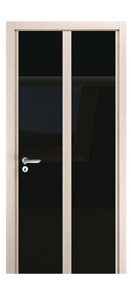 Межкомнатные двери Wake Wood Qesta VIP 01 (широкая полоса стекла, декор шпон или кр. мдф)