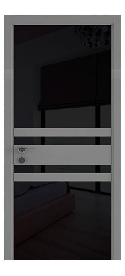 Межкомнатные двери Wake Wood Solo VIP 03 (стекло декор - полосы шпона или окраш. мдф)