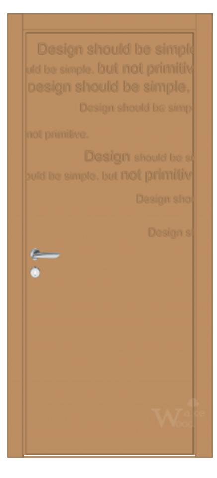 Міжкімнатні двері Wake Wood West 30 (фрезерування по фарбованому полотну)